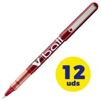 ROLLER TINTA LIQUIDA V-BALL 0.7MM ROJO PILOT BL- VB7-R (MIN12) (Espera 4 dias)