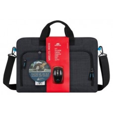 RIVACASE 8058 Bundle maletín 17,3" + ratón inal.