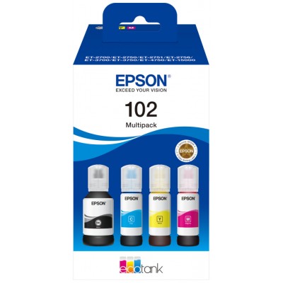 Epson Botellas Multipack Ecotank 102 4 Colores