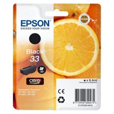 TINTA EPSON 33 ORI NEGRO C13T33314012