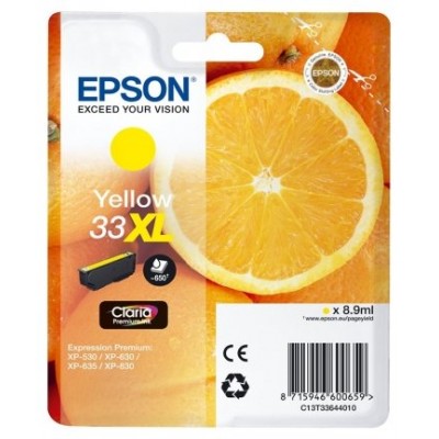 TINTA EPSON 33XL ORI AMARILLO C13T33644012