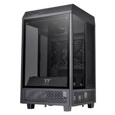 CAJA THERMALTAKE THE TOWER 100 MINI-ITX 2XUSBA 3.2 SIN FUENTE NEGRO