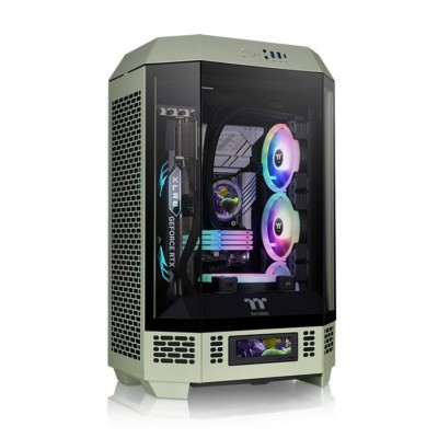 CAJA THERMALTAKE THE TOWER T300 ATX 2XUSB 3.0 SIN FUENTE MATCHA VERDE