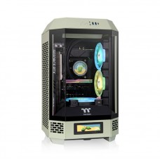 CAJA THERMALTAKE MINI-ITX TOWER 250 2XVENT 120MM SN FUENTE VERDE MATCHA