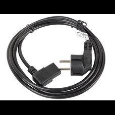 CABLE DE ALIMENTACION LANBERG SCHUKO CEE 7/7 A IEC320 C13 ACODADO 3M