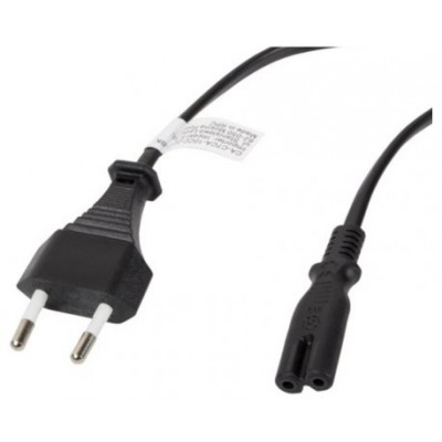 CABLE LANBERG DE ALIMENTACION OCHO CEE 7/16 A IEC320 C7 EURO (RADIO) NEGRO 1.8 M