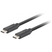 CABLE USB-C LANBERG 3.1 GEN 2 MACHO/MACHO 10GB/S PD100W 1.8M NEGRO