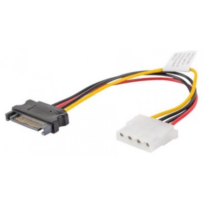 CABLE ALIMENTACION LANBERG MOLEX HEMBRA/SATA MACHO 15CM