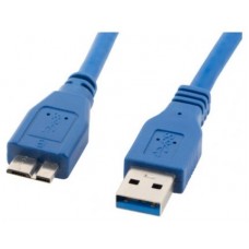 CABLE USB LANBERG 3.0 MACHO/MICRO USB MACHO 0.5M AZUL