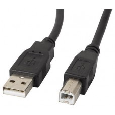 CABLE LANBERG IMPRESORA USB MACHO A USB MACHO CON FERRITA NEGRO 0.5 M