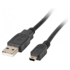 CABLE USB LANBERG 2.0 MACHO/MINI USB MACHO 1.8M NEGRO