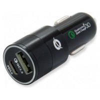 Cargador De Coche Conceptronic Carden02b Usb-c + Usb A