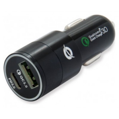 Cargador De Coche Conceptronic Carden02b Usb-c + Usb A