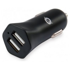Cargador De Coche Conceptronic Carden03b 2 Puertos Usb
