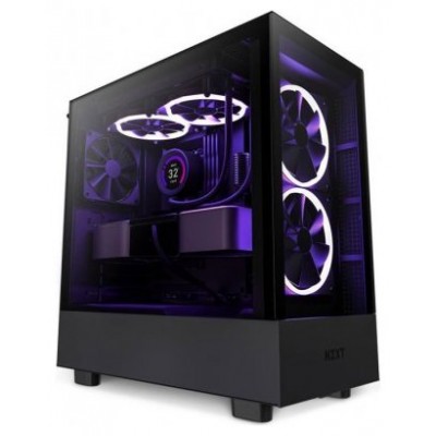 CAJA ATX SEMITORRE NZXT H5 ELITE NEGRA CRISTAL
