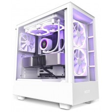 CAJA ATX SEMITORRE NZXT H5 ELITE BLANCA CRISTAL