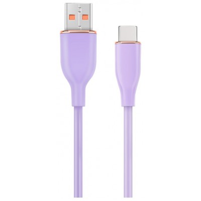 CABLE DE CARGA Y DATOS GEMBIRD USB TIPO C DE SILICONA PREMIUM 1,5 M VIOLETA