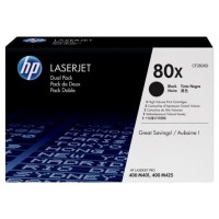 HP nº80X Toner Negro Pack 2