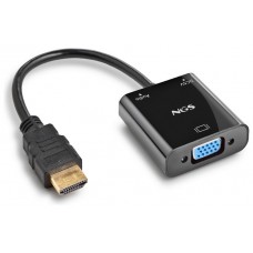 ADAPTADOR HDMI A SVGA + AUDIO FULL HD + CABLE DE ALIMENTACION CHAMALEON NGS (Espera 4 dias)