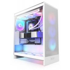 CAJA ATX SEMITORRE NZXT H7 FLOW RGB BLANCA CRISTAL