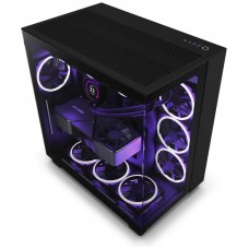 CAJA ATX SEMITORRE NZXT H9 FLOW NEGRO CRISTAL