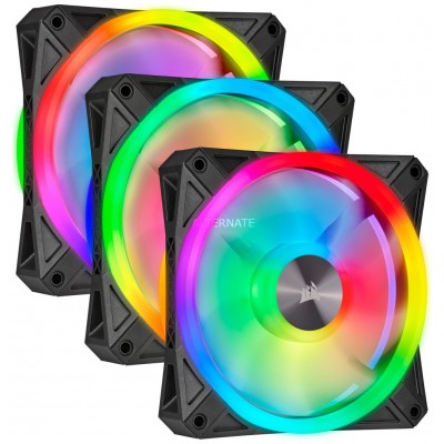 VENTILADOR CAJA ADICIONAL 12X12 CORSAIR QL120 RGB