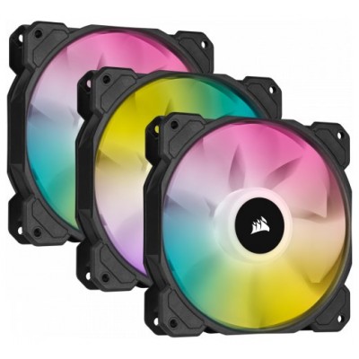 VENTILADOR AUXILIAR SP120 RGB ELITE 120MM BLACK TRIPLE PACK CORSAIR (Espera 4 dias)