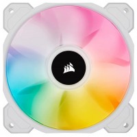 VENTILADOR AUXILIAR SP120 RGB ELITE 120MM WHITE SINGLE PACK CORSAIR (Espera 4 dias)