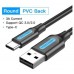 CABLE USB-A A USB-C 2 M GRIS VENTION (Espera 4 dias)