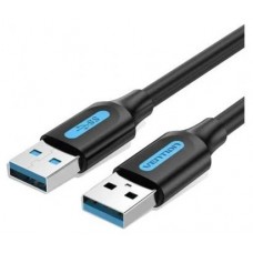CABLE USB-A A USB-A M-M 1.5 M NEGRO VENTION (Espera 4 dias)