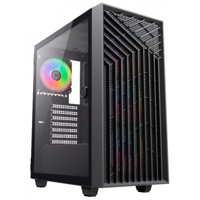 Coolbox Caja Gaming ATX GA300 GRIDLINE Black