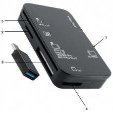 LECTOR TARJETAS EXTERNO + ADAPTADOR COOLBOX (Espera 4 dias)
