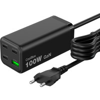 COOLBOX Estación Carga USB 100W Gan C+C+C+A S.Mesa COOLBOX Estación Carga USB 100W Gan C+C+C+A S.Mesa