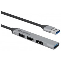 COOLBOX HUB ALU USB-A 1XUSB 3.0+3XUSB 2.0
