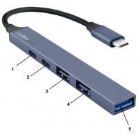 MINI DOCK USB-C (USB-C PD/USB-C/2xUSB 2.0/USB 3.0) COOLBOX (Espera 4 dias)