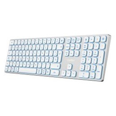 Coolbox Teclado Inal.Retroil. MOONLIGHT B431 Blanc Coolbox Teclado Inal.Retroil. MOONLIGHT B431 Blanc