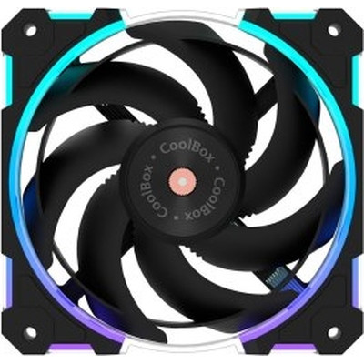 VENTILADOR AUXILIAR A-RGB 120MM V12 NEGRO COOLBOX (Espera 4 dias)