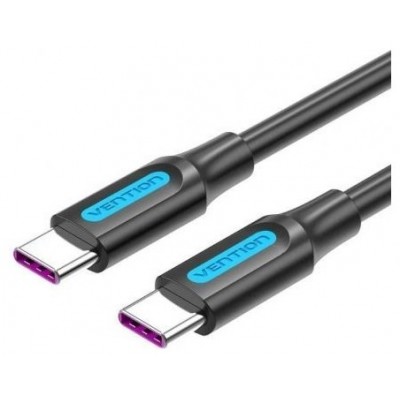 CABLE USB-C A USB-C 0.50 M NEGRO VENTION (Espera 4 dias)