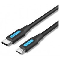 CABLE USB-C 2.0 A MICRO USB M-M 2 M NEGRO VENTION (Espera 4 dias)