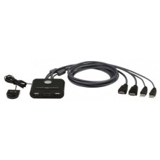 ATEN Switch KVM USB FHD HDMI de 2 puertos en formato cable (Espera 4 dias)