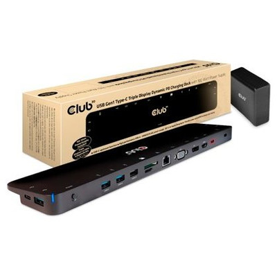 DOCKING CLUB 3D 12EN1 USB-C 100W NEGRO (Espera 4 dias)