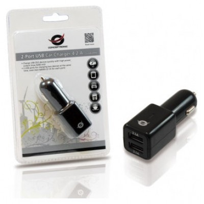 Cargador De Coche Conceptronic 5v 2x Usb Para Coche