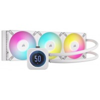 REFRIGERACION LIQUIDA iCUE H150i RGB ELITE LCD XT WHITE CORSAIR (Espera 4 dias)