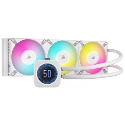 REFRIGERACION LIQUIDA iCUE H150i RGB ELITE LCD XT WHITE CORSAIR (Espera 4 dias)
