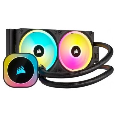 Corsair H100I Procesador Kit de refrigeración líquida 12 cm Negro (Espera 4 dias)