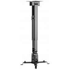AISENS - SOPORTE UNIVERSAL ECO INCLINABLE Y EXTENSIBLE DE TECHO/PARED PARA PROYECTOR 20KG, NEGRO