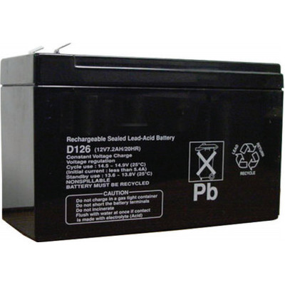 BOSCH INCENDIO (D126) BATERÍA RECARGABLE 12V, ALIMENTACIÓN AUXILIAR, LIBRE DE MANTENIMIENTO (Espera 4 dias) BOSCH INCENDIO (D126) BATERÍA RECARGABLE 12V, ALIMENTACIÓN AUXILIAR, LIBRE DE MANTENIMIENTO (Espera 4 dias)