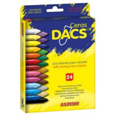 ESTUCHE DE 24 UNIDADES CERAS DACS BLANDAS NO MANCHAN DACS DA050295 (Espera 4 dias)