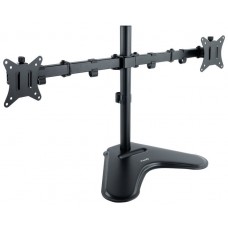 SOPORTE MESA 2 x MONITOR/TV 17"-32" INCL/GIRA TOOQ NEGRO (Espera 4 dias)