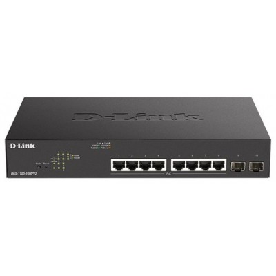 D-Link - DGS-1100-10MPV2 Switch 10xPoE+ Gigab 2xSFP -